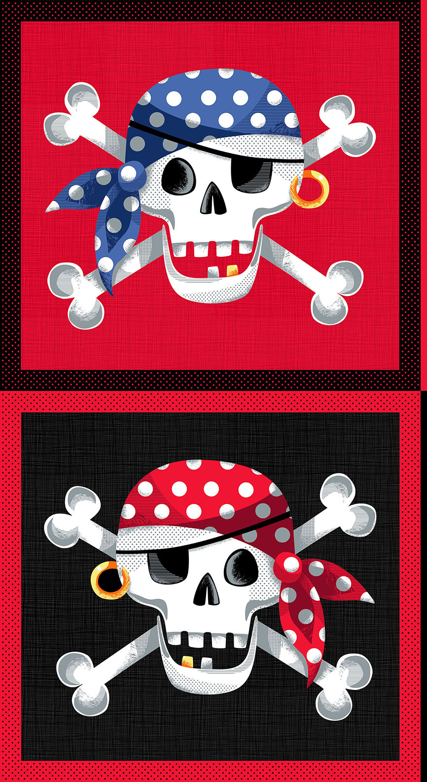Pirates Skull And Crossbones Panel 